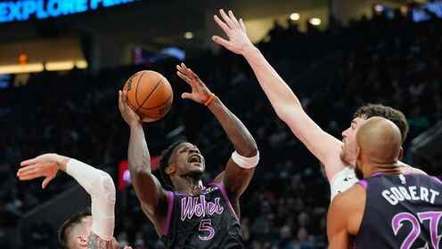 ??森林狼力克開拓者 愛德華茲上半場25分 麥丹29+6 戈貝爾19板