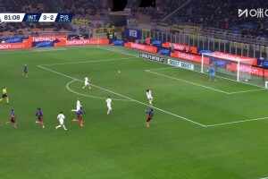  國米斷球反擊圖拉姆助攻，迪馬爾科凌空打門皮球彈地入網！