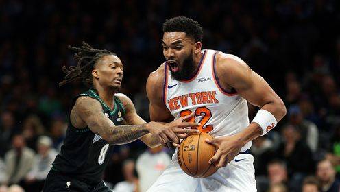 ??森林狼擊敗尼克斯取3連勝 華子38分 唐斯40+13 布倫森&OG缺陣