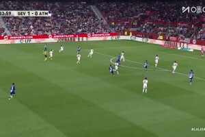 [进球视频] 马竞1-1扳平塞维利亚！迪亚兹下底传中博纳尔头球攻门得手！