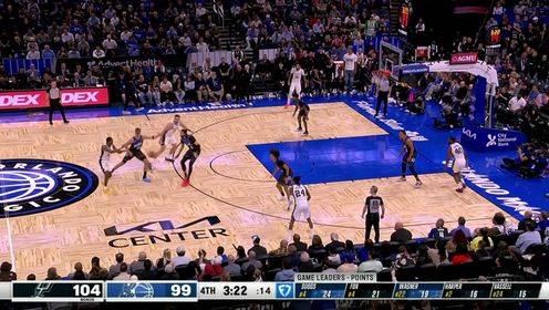 ???？怂?1+5&罰球絕殺馬刺險(xiǎn)勝魔術(shù)！小瓦格納25+6 薩格斯24分