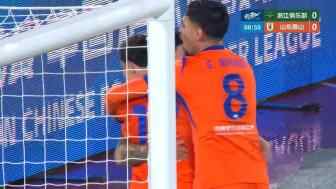 [进球视频]带球进场！李小恒开场44秒破门！泰山客场1-0浙江