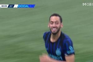  國米3-0鎖定勝局！恰爾汗奧盧外圍抽射打入死角！