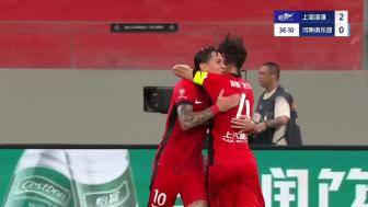 刘若钒助攻维塔尔远射破门，海港2-0河南