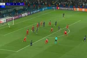 [进球视频]巴黎再次领先！登贝莱传中造阿方索手球，随后自己主罚打进