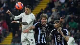  意甲-貝西諾破門戴維斯補時絕平 拉齊奧1-1烏迪內斯