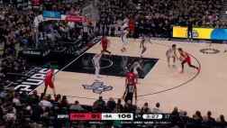 [文班超级大帽]把老爸看不会了！文班亚马超级排球大帽封盖阿夫迪亚