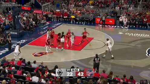  WNBA常规赛 拉斯维加斯王牌 86 - 84 印第安纳狂热