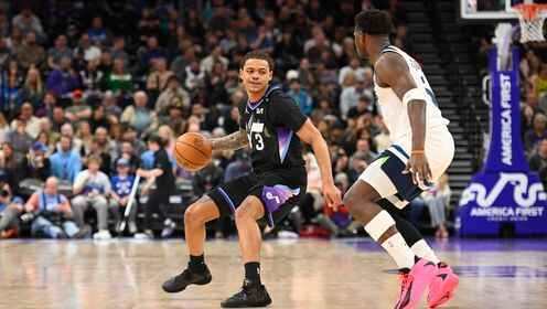 ??爵士逆轉(zhuǎn)勝森林狼 基昂特&middot;喬治生涯新高43分 愛(ài)德華茲38+8