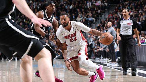 ??熱火力克籃網(wǎng)止5連敗 諾曼&middot;鮑威爾24+5 韋爾22+12