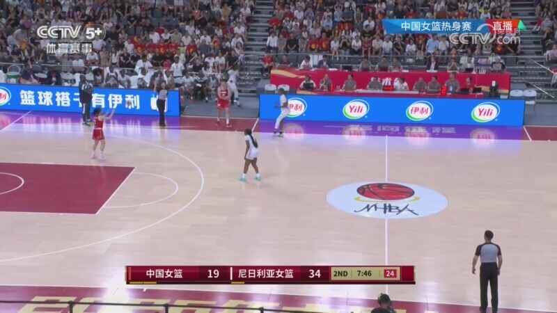  中国女篮热身赛：中国VS尼日利亚