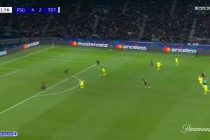 进球大战！穆阿尼破门本场2射1传！巴黎仍4-3领先热刺！