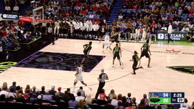 ??勇士送鵜鶘5連敗 穆迪8記三分砍32分 庫里11中2 墨菲20+8