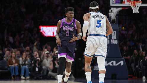 ??魔術(shù)終結(jié)森林狼5連勝 班凱羅25+15 貝恩30分 愛德華茲34分