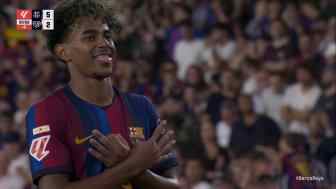  梅开二度！阿德耶米架炮 亚马尔低射锁定胜局