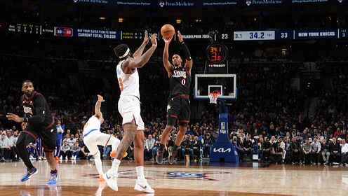 ??尼克斯49分狂勝76人 唐斯21+11+5 老六8記三分 馬克西32分