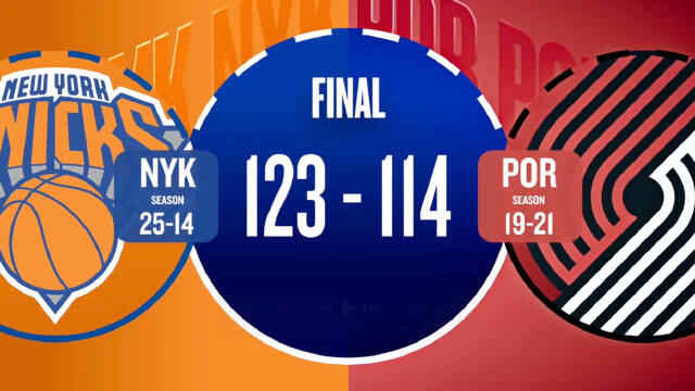 ??楊瀚森未出場 尼克斯終結開拓者5連勝 阿夫迪亞最后時刻傷退