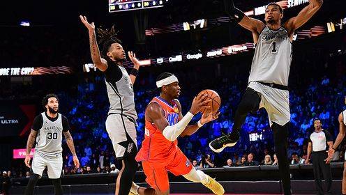 🏀马刺4人20+终结雷霆16连胜进决赛！文班复出22+9 SGA29+5