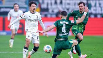 德甲-维默尔双响埃里克森送助攻 沃尔夫斯堡客场3-1门兴