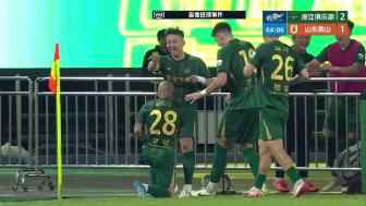 [进球视频]崩了！米特里策1v3送饼，高迪连续3场破门！浙江2-1瞬间反超泰山