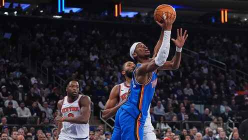 ??雷霆力克尼克斯取4連勝 SGA連續124場20+ 切特6記三分28+8