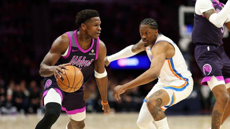 🏀爱德华兹关键3分1板1帽1断 森林狼力克雷霆 亚历山大35+5+7