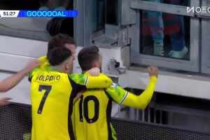  尤文防線被打穿！皮納蒙蒂禁區(qū)內(nèi)推射破門扳平！